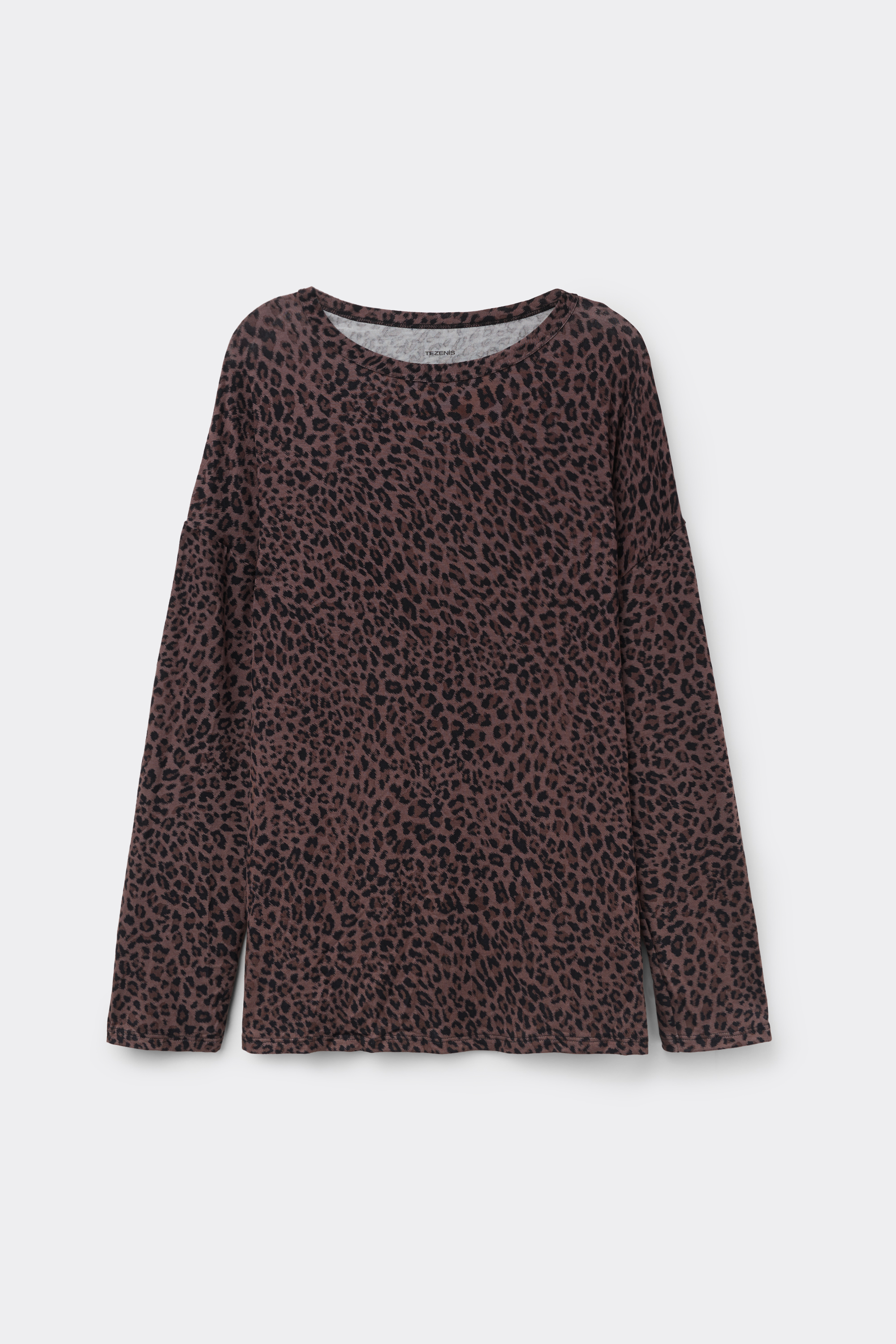 Long Sleeve Oversized Viscose Top