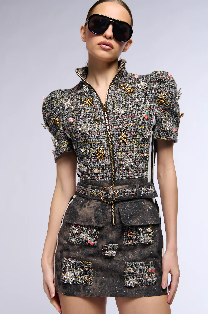 Bernie Tweed Mini Dress