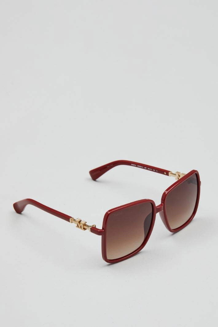 Oversized sunglasses - RED
