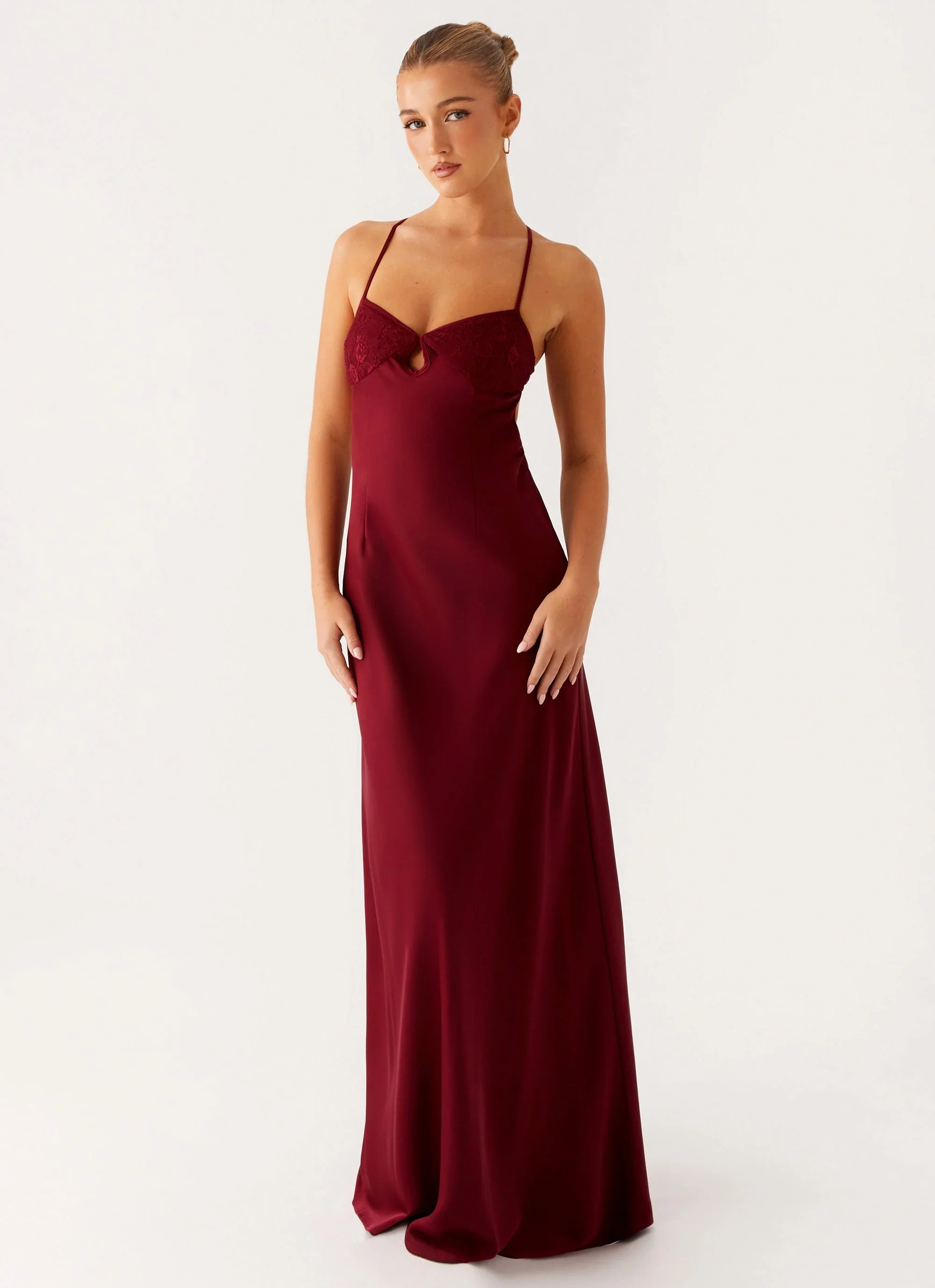 Joanie Maxi Dress - Maroon