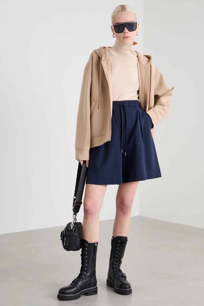 Jersey Bermuda shorts - BLUE