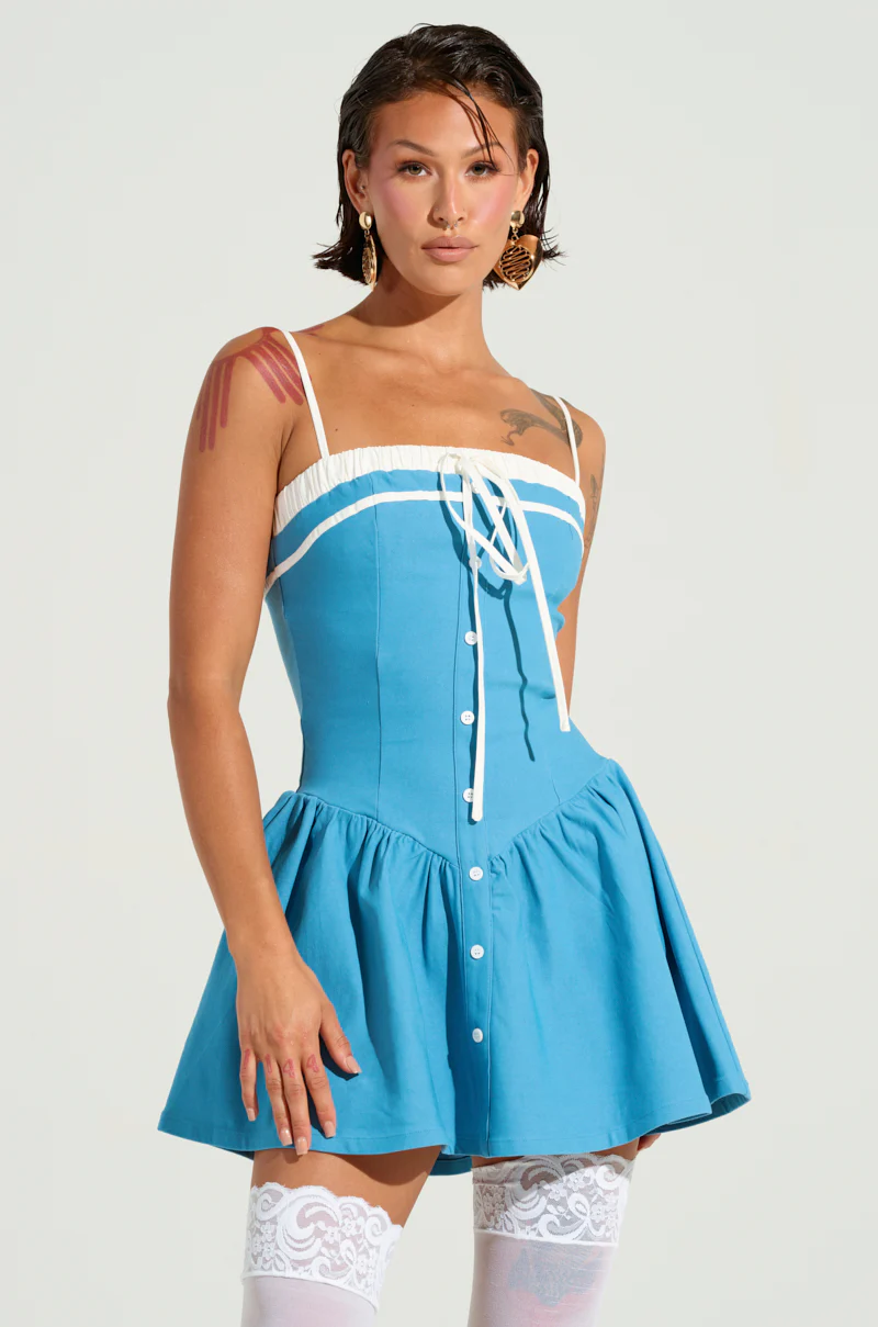 Too Sweet Poplin Mini Dress