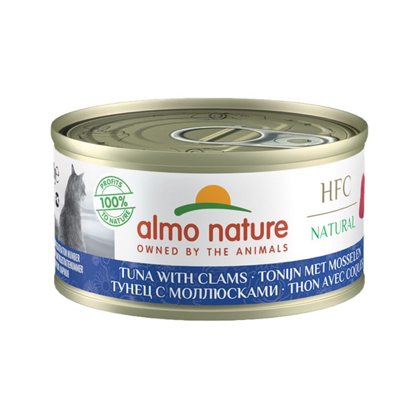 Almo Nature HFC 70 Natural  - Tuna & Mussels - 24 x 70g