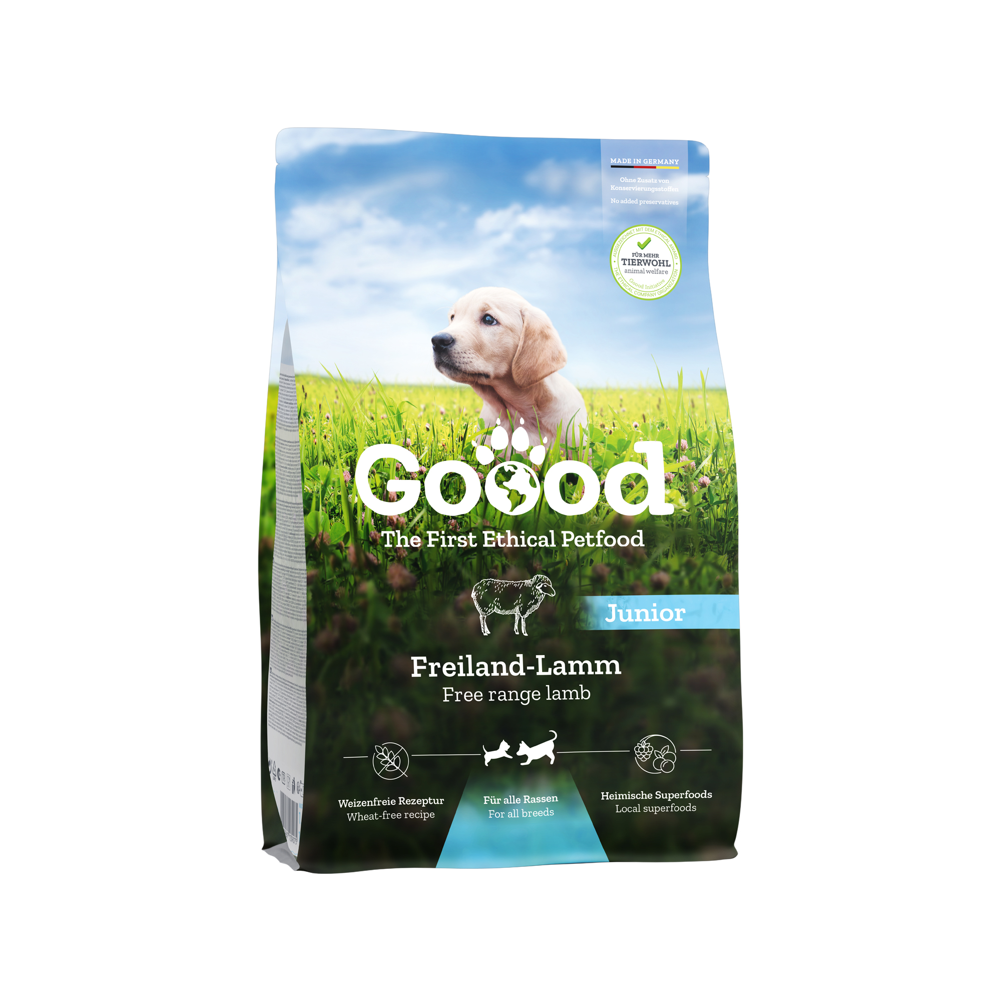 Goood Junior Dog Food - Free Range Lamb and Sustainable Trout - 10kg