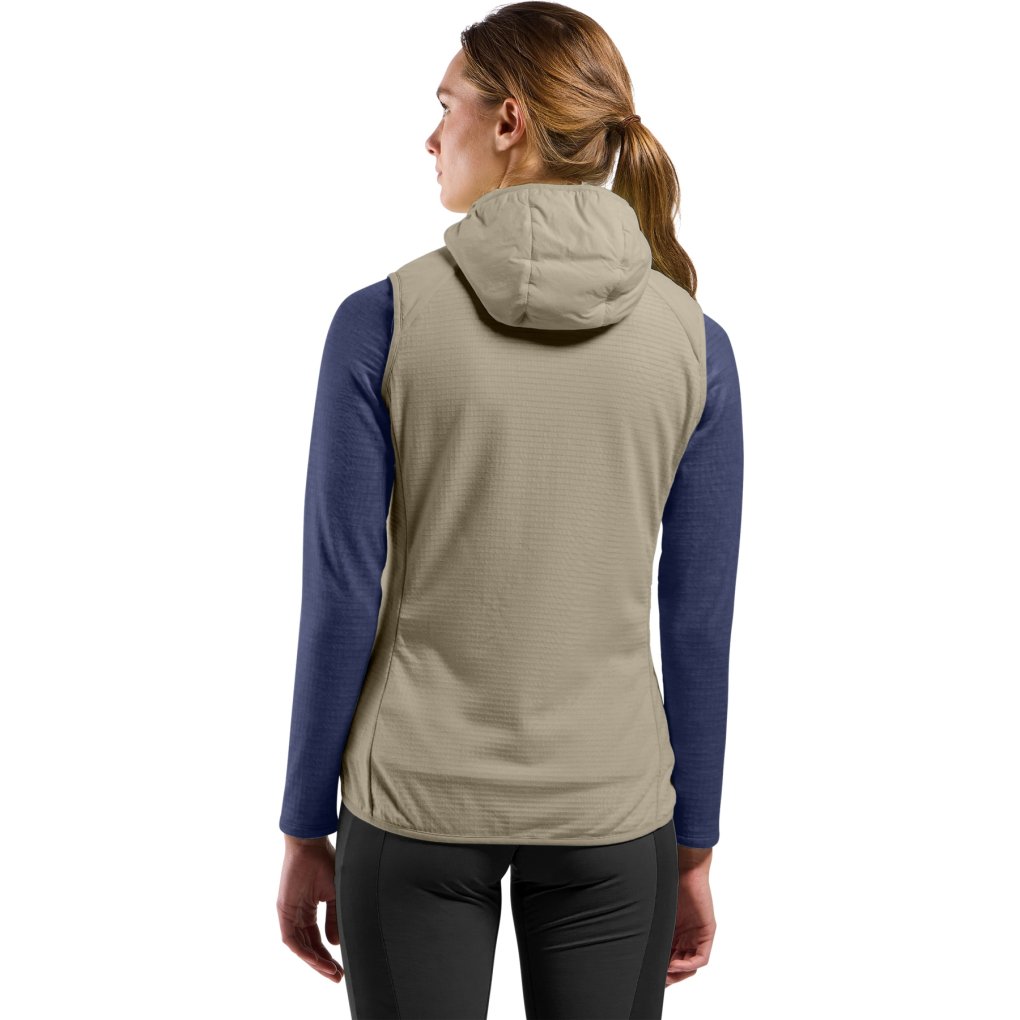 Odlo Ascent Wool Insulated Hybrid Vest Women - agate gray