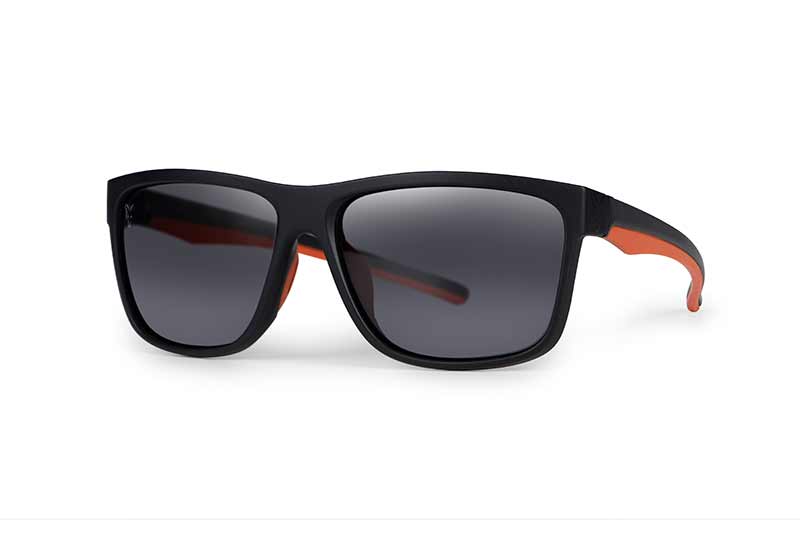 Fox Collection Black & Orange Shades – Grey Lens