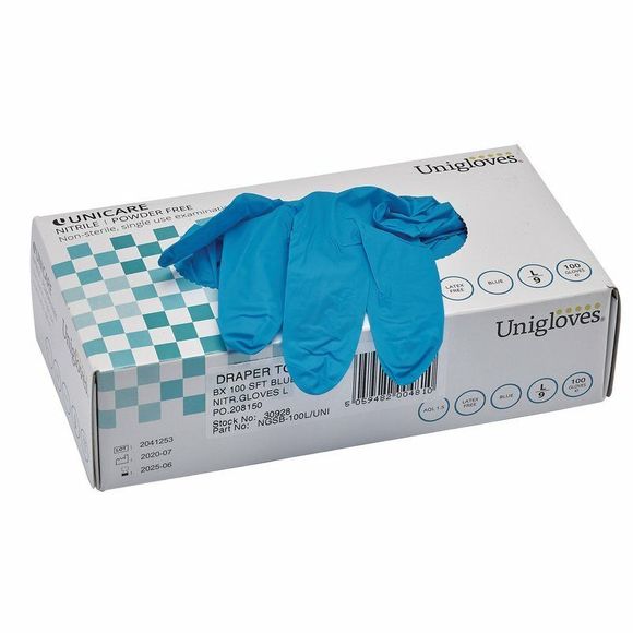 Draper Nitrile Universal Workshop GlovesRef: 8941400 / 1093359
