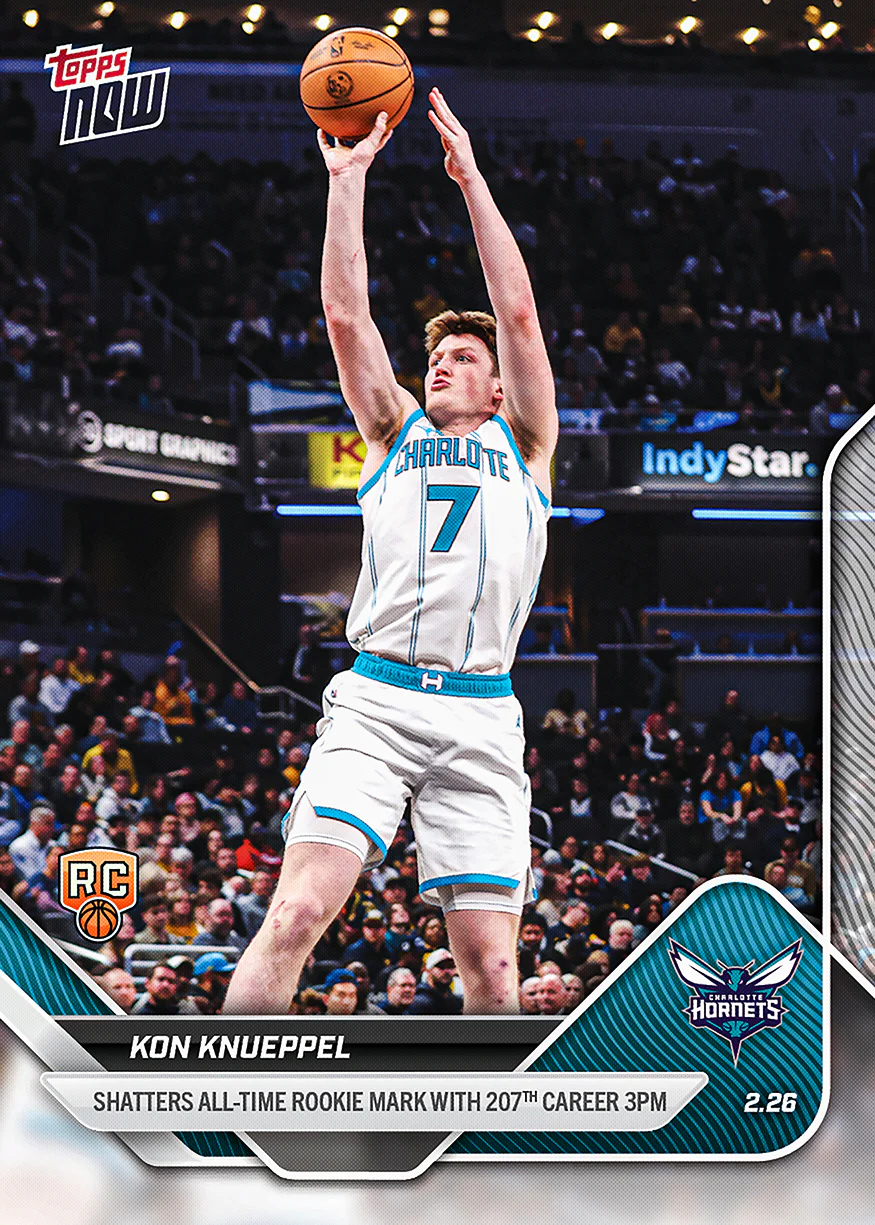 Kon Knueppel - 2025-26 NBA Topps NOW® - Card 184 - PR: 37438