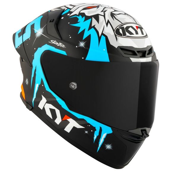 Casque intégral KYT TT-REVO MASIA REP. WINTER TEST - Noir / BleuRef : KYT0161