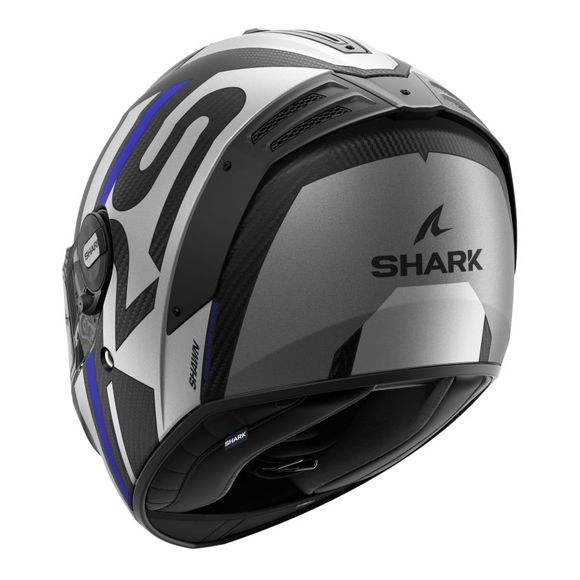 Shark SPARTAN RS CARBON SHAWN MAT Full-Face Helmet - Blue / GreyRef: SH1680
