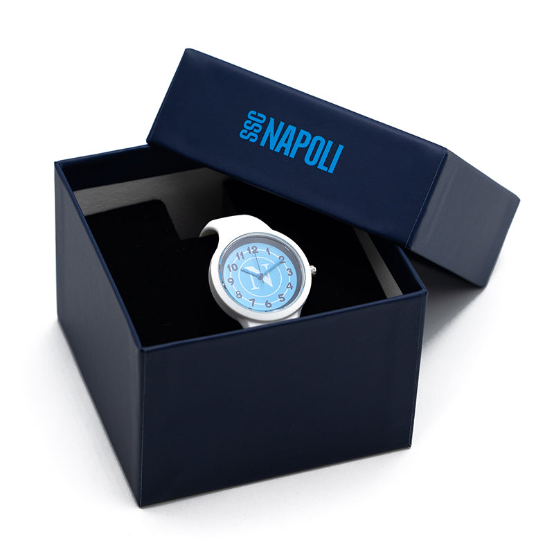 SSC Napoli Orologio Quadrante Azzurro Kid