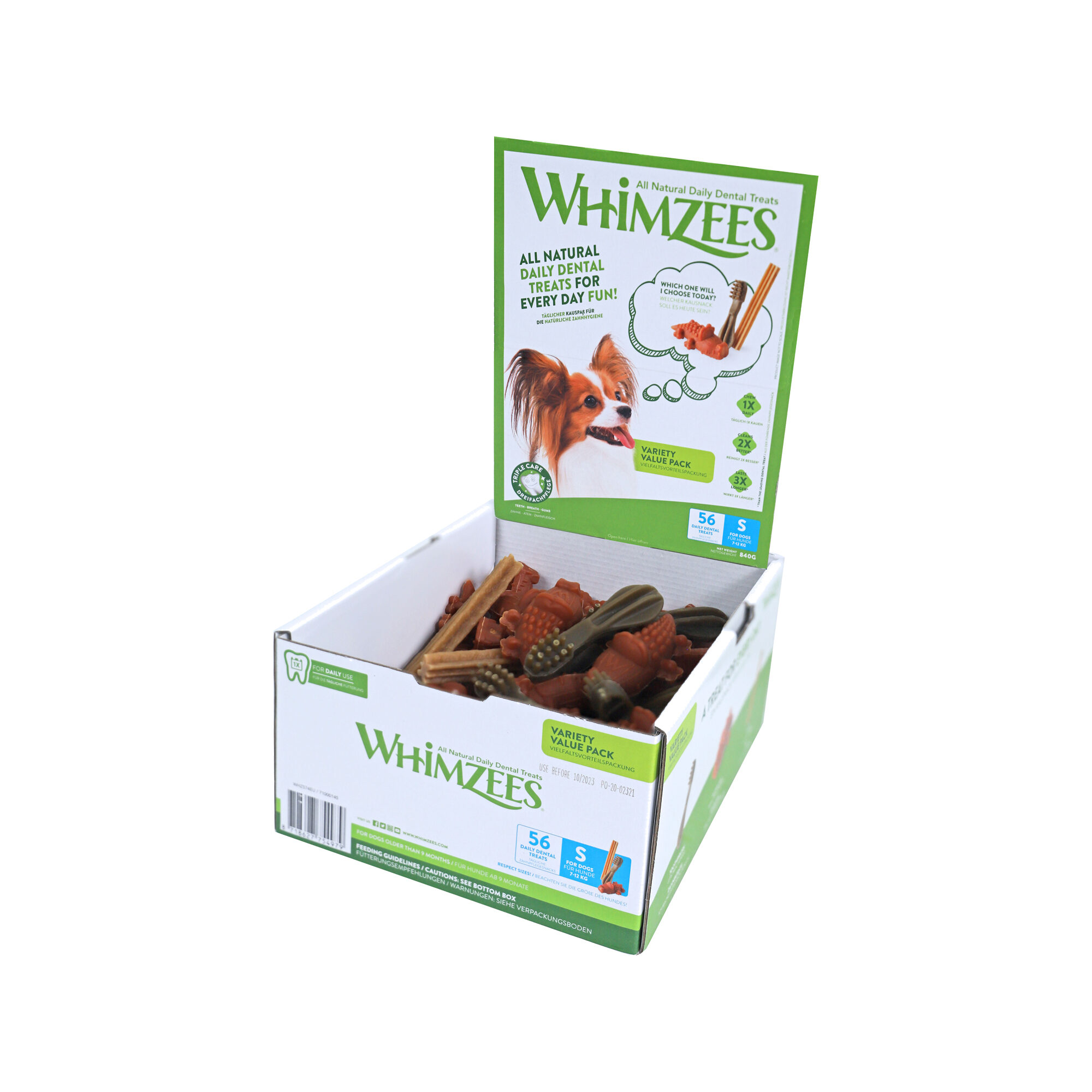 Whimzees Variety Box - S - 56 pieces