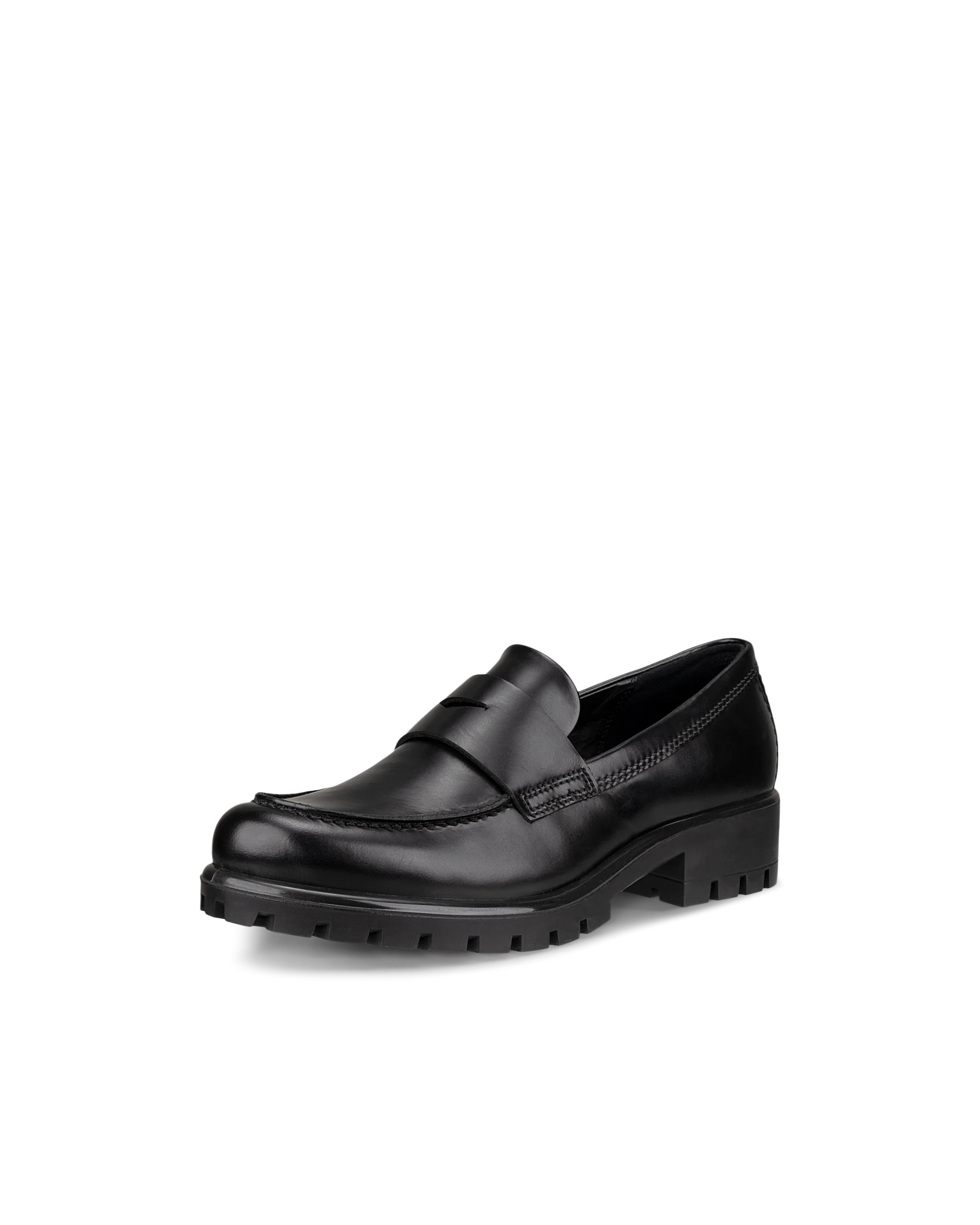 ECCO MODTRAY W Damen Lederloafer Schwarz