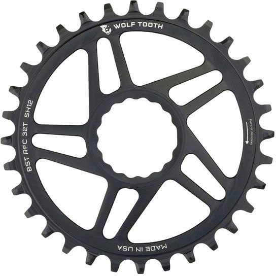 Wolf Tooth Direct Mount Boost Chainring for Race Face Cinch - HyperGlide+ 12-speed - black