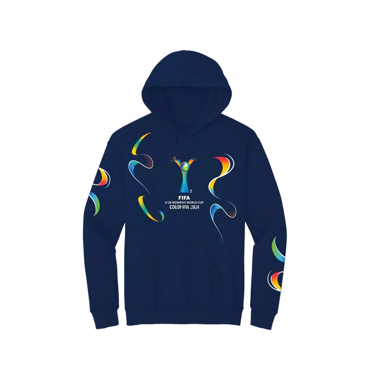 World football competition U-20 Women's World Cup Colombia 2024™ Blue Trophy Graphic Hoodie - Unisex