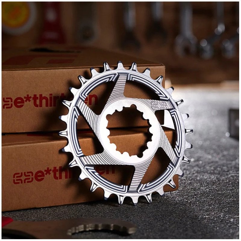 e*thirteen Helix R Direct Mount Chainring | SRAM 11/12-Speed | 3mm Offset - grey