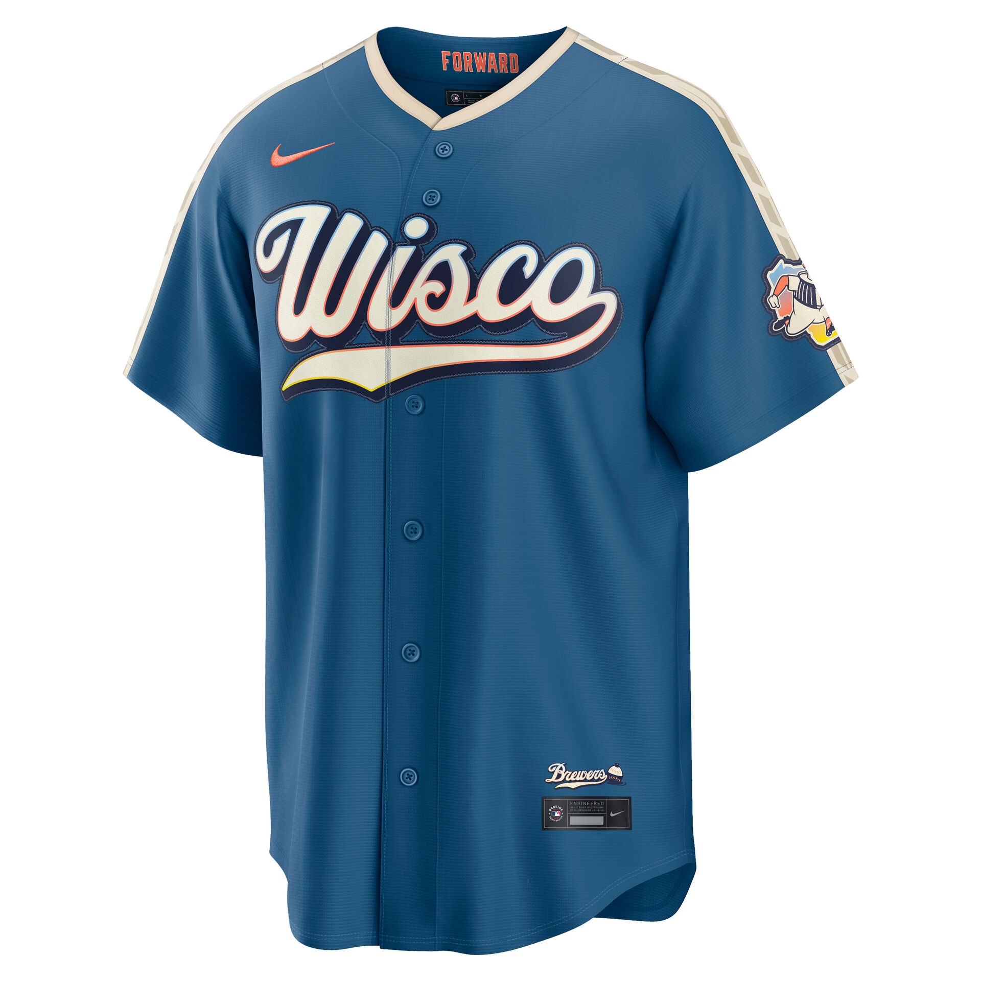Milwaukee Brewers 2026 City Connect Stadium MLB Jersey Blue