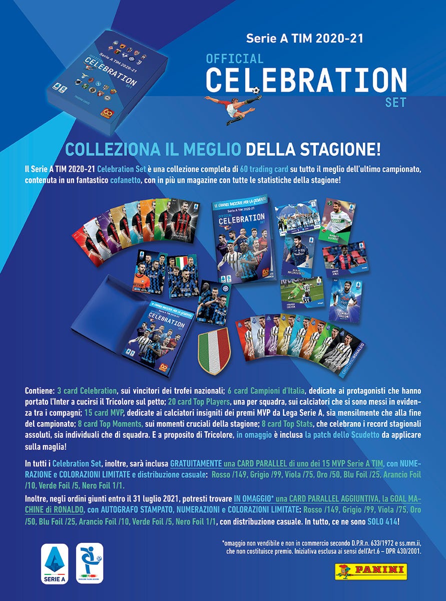 Serie A TIM 2020-21 Official Celebration Set | Calciatori Panini