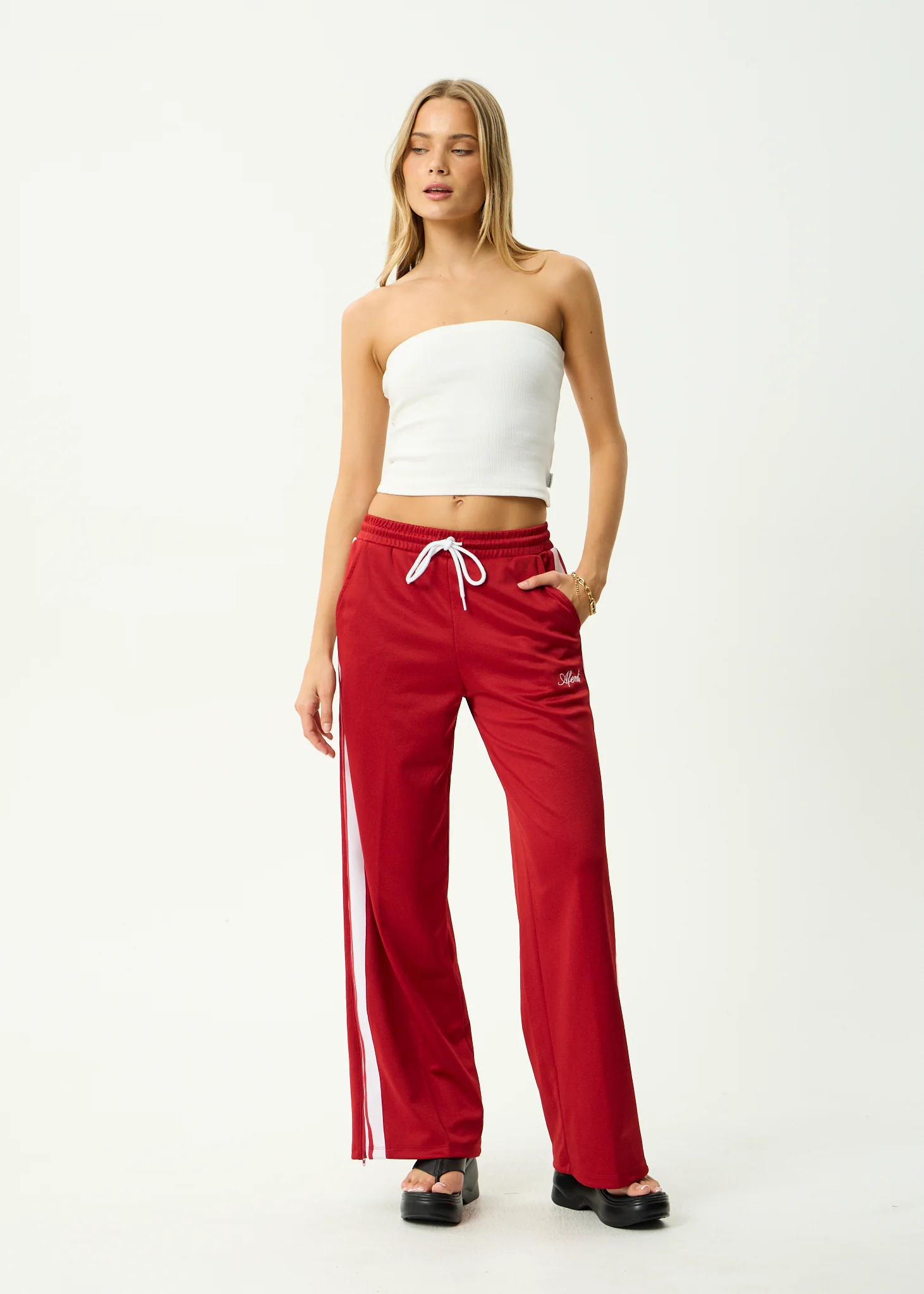 AFENDS Womens Laguna -  Track Pant - Ketchup