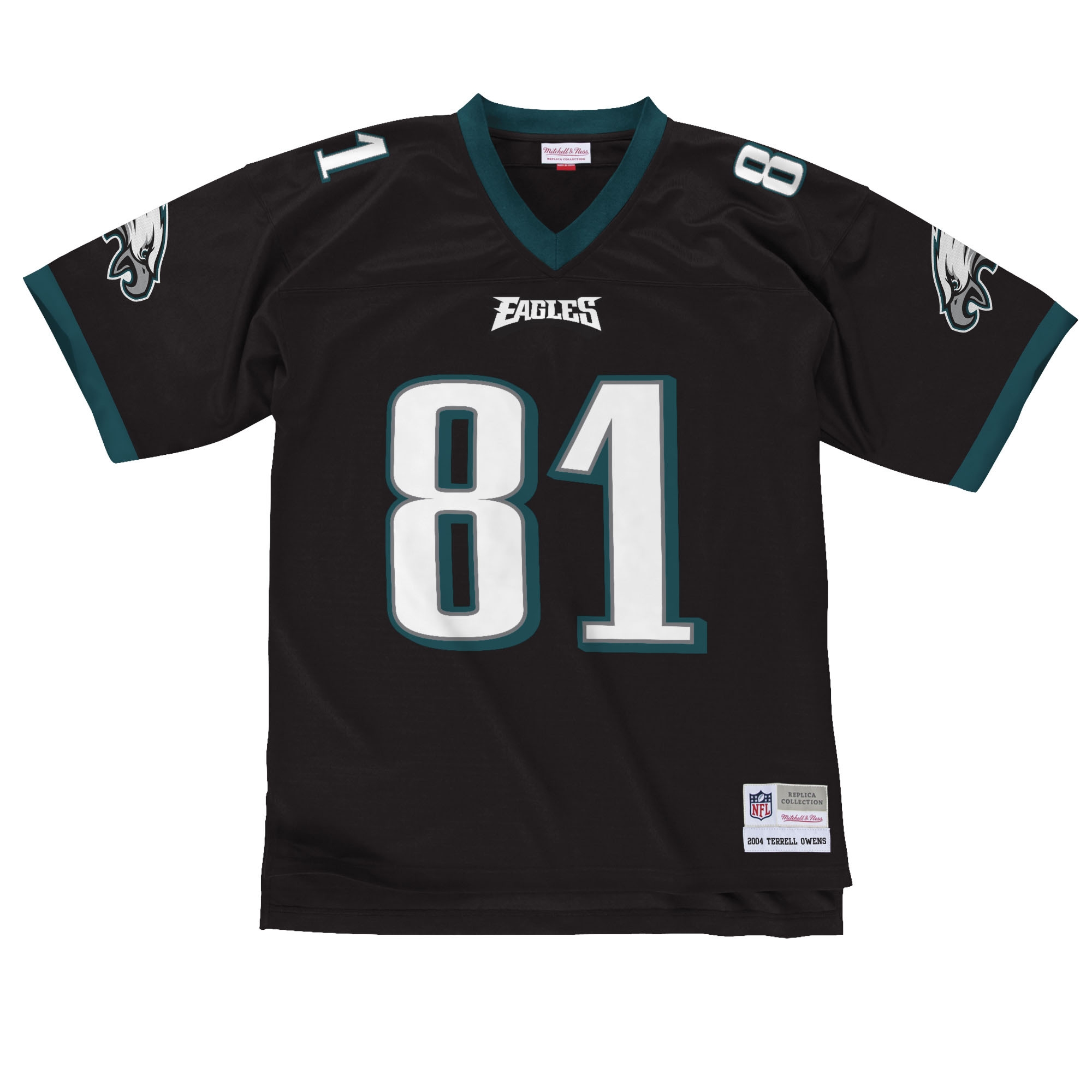 Terrell Owens #81 Philadelphia Eagles Mitchell & Ness Throwback NFL Jersey Black