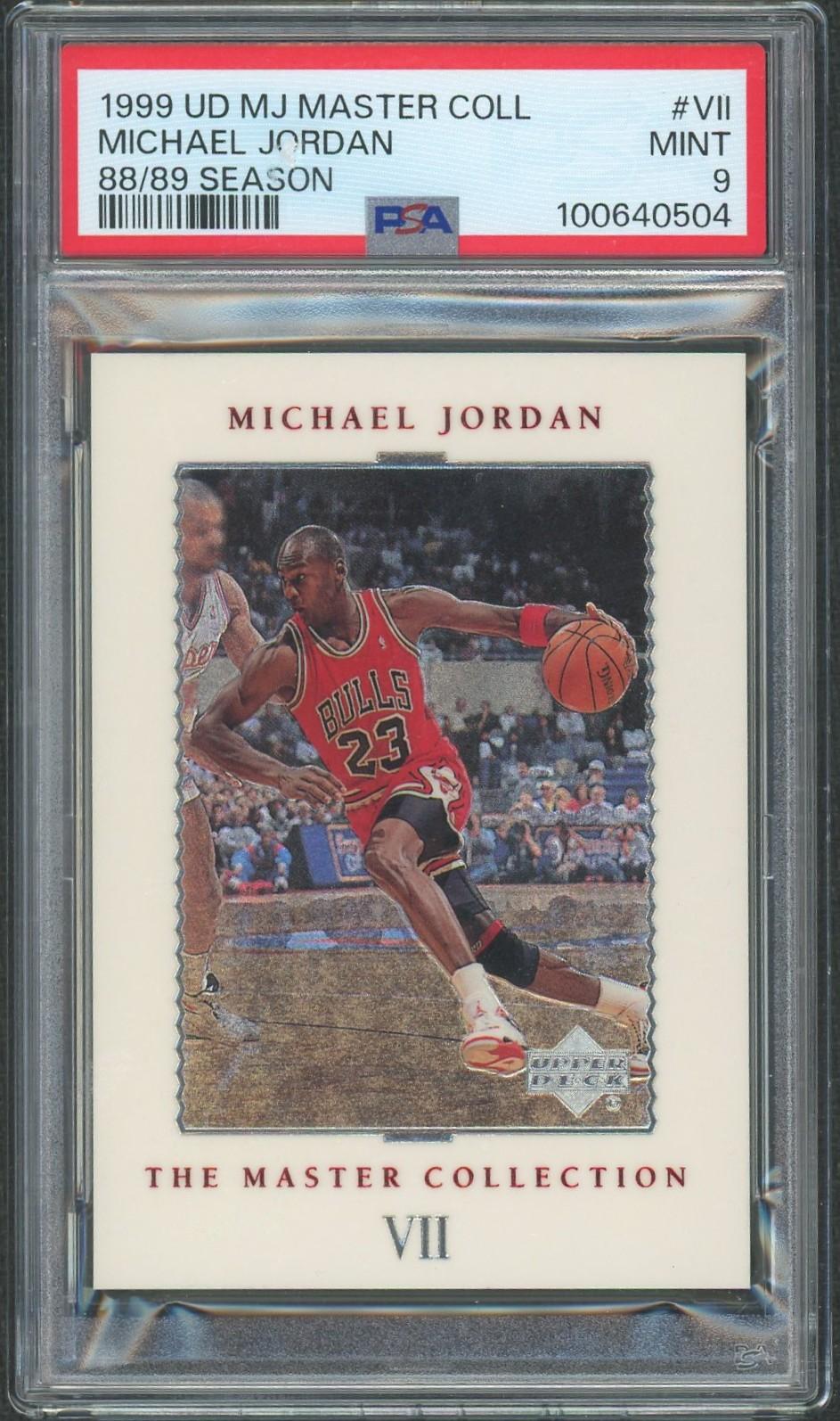1999 UD Master Collection Michael Jordan #VII /500 PSA 9
