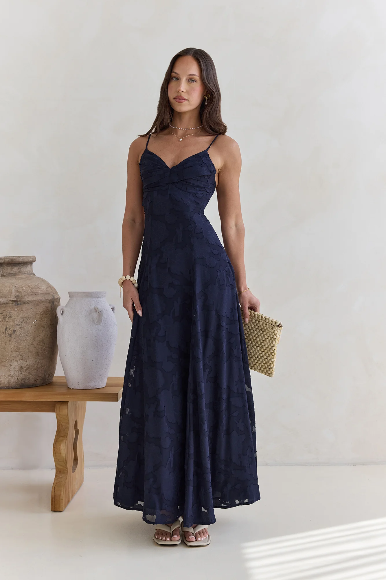 Lost In The Skies Maxi Dress Navy