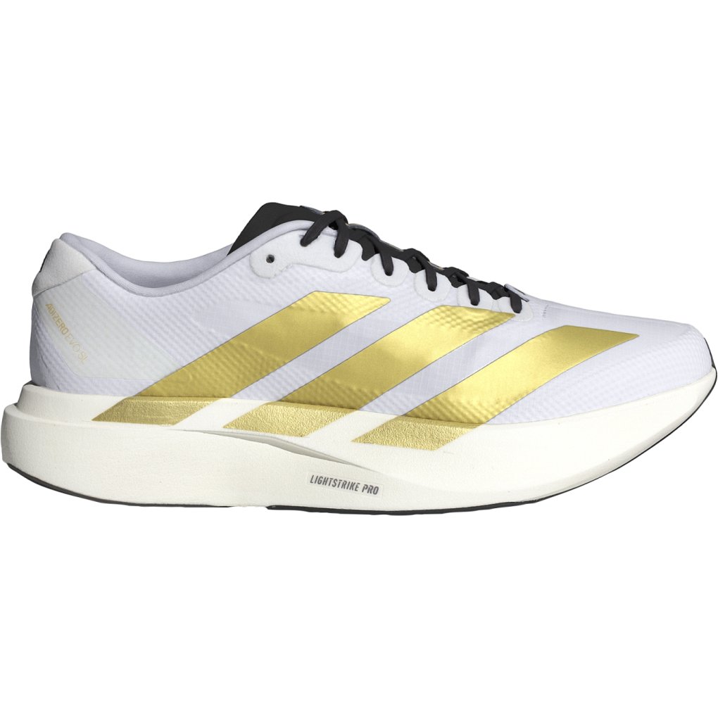 adidas Adizero EVO SL Woven Running Shoes Men - cloud white/matte gold/core black JQ4441