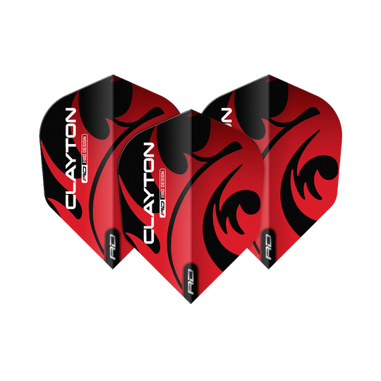 Red Dragon Jonny Clayton Red Black No6 Flights