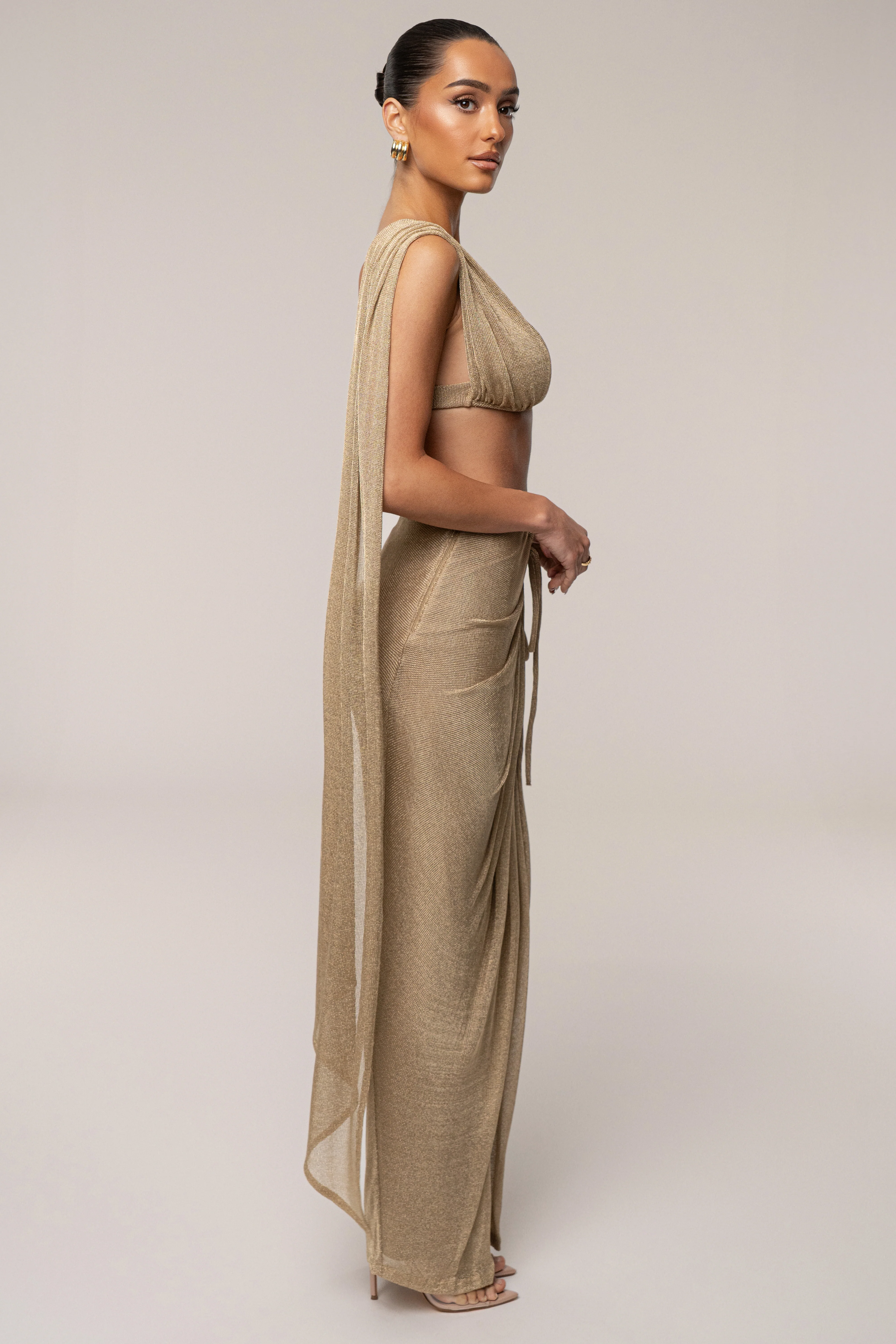 Gold Nocturne Draped Top