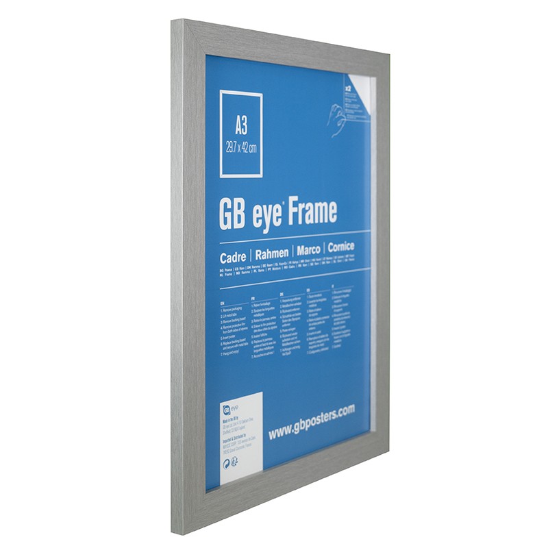 MDF Silver Frame A3 (29,7 x 42 cm)