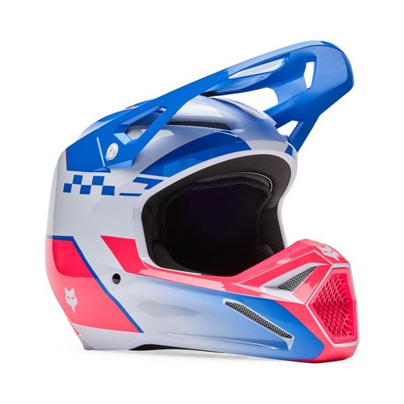 Casque cross Fox V1 COLLECT 2025 - Bleu / RoseRef : FX6238