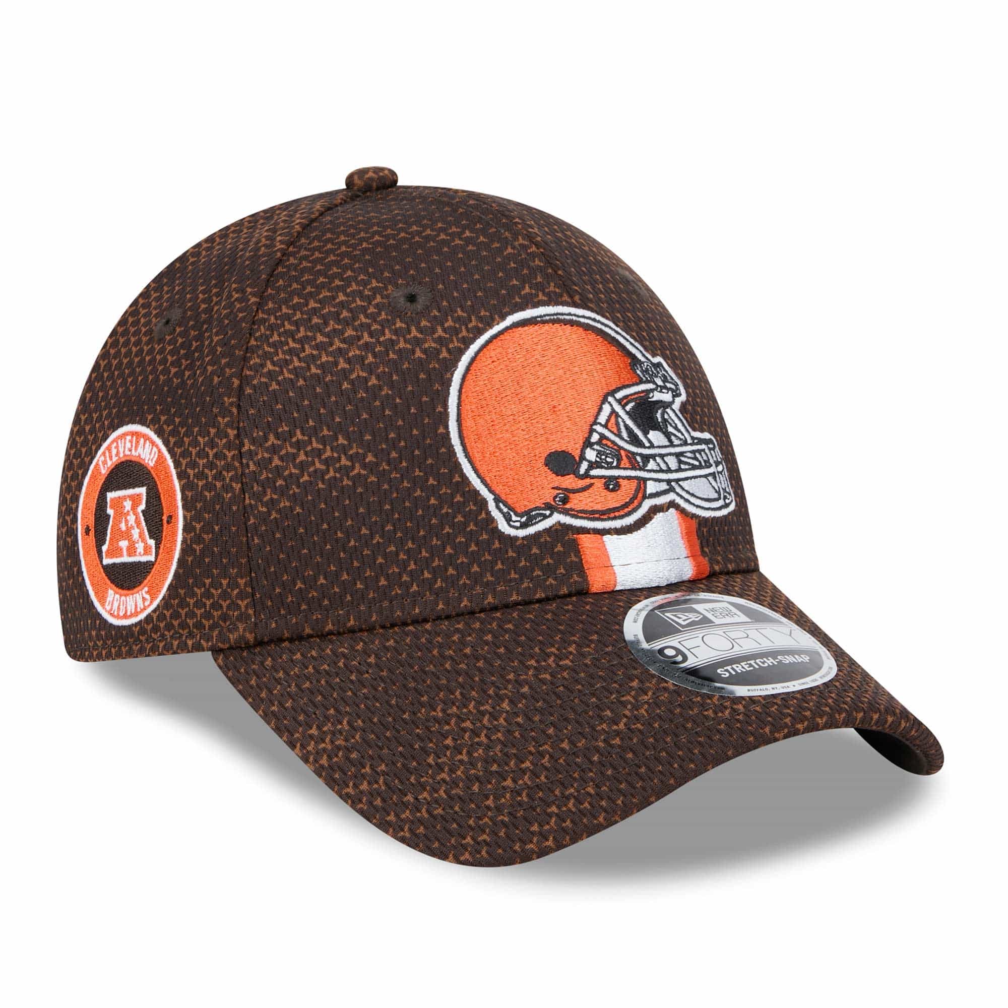 Cleveland Browns 2024 NFL Sideline New Era Stretch-Snap 9FORTY Cap Brown