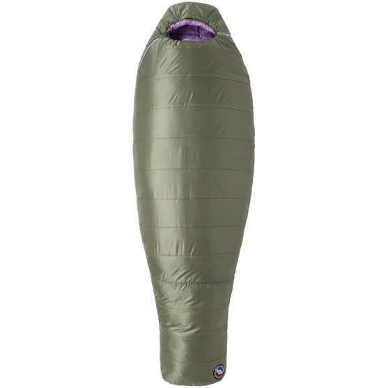 Big Agnes Anthracite 30 Women's Sleeping Bag Long - Zip right - lichen green/african violet