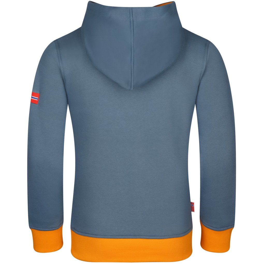 Trollkids Troll Sweater Kids - Steel Blue/Black/Mango