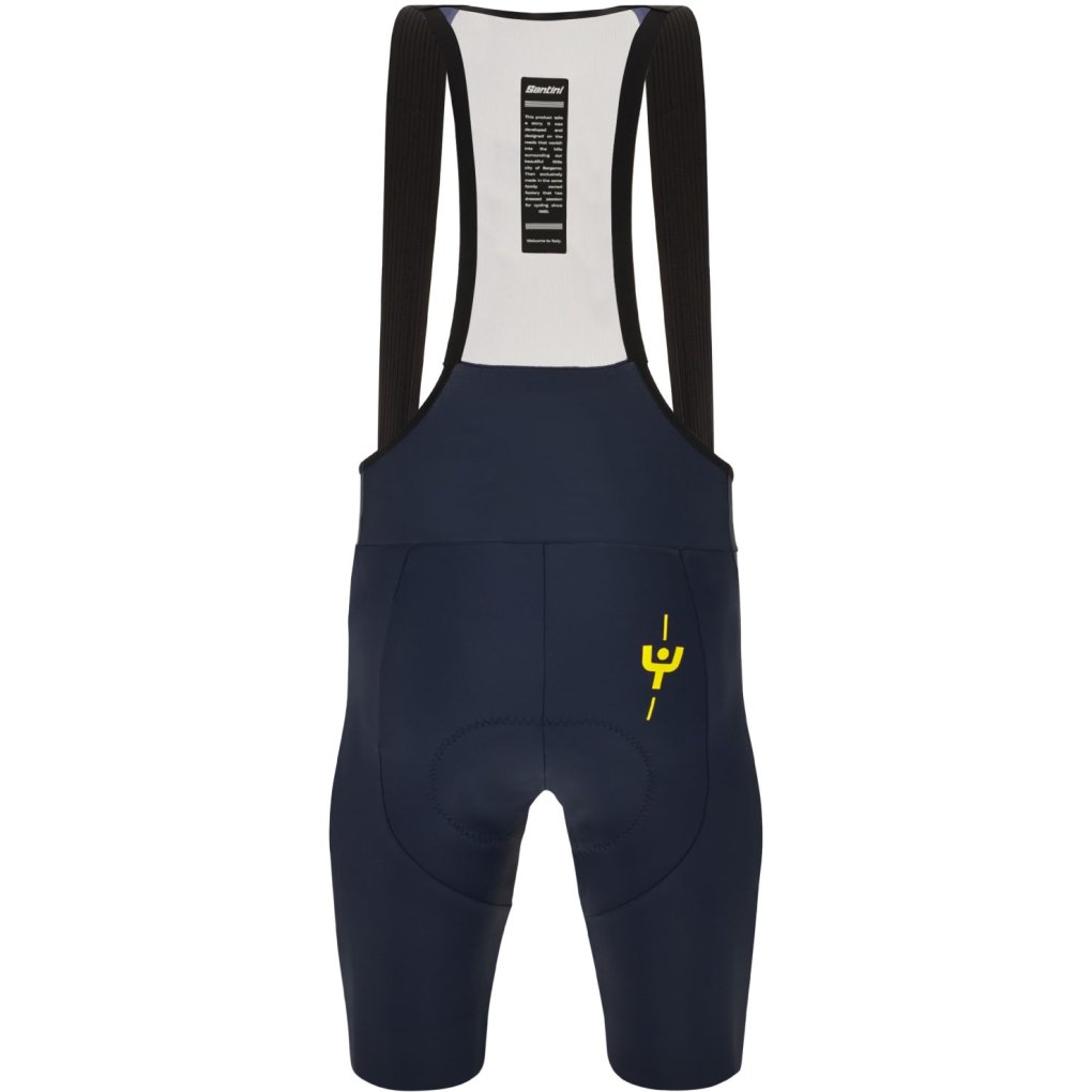 Santini Le Maillot Jaune Cycling Bibshorts Men - Tour de France™ 2025 Collection - MJ1075C3ALLEZ - nautical NT