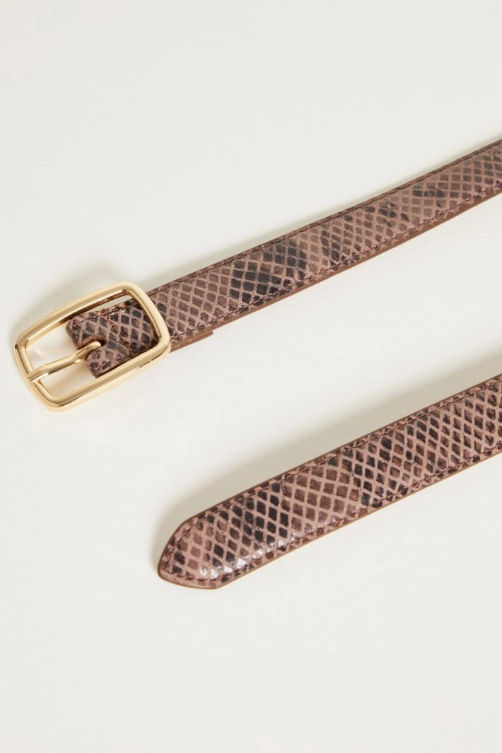 Animal print leather belt - ANIMAL