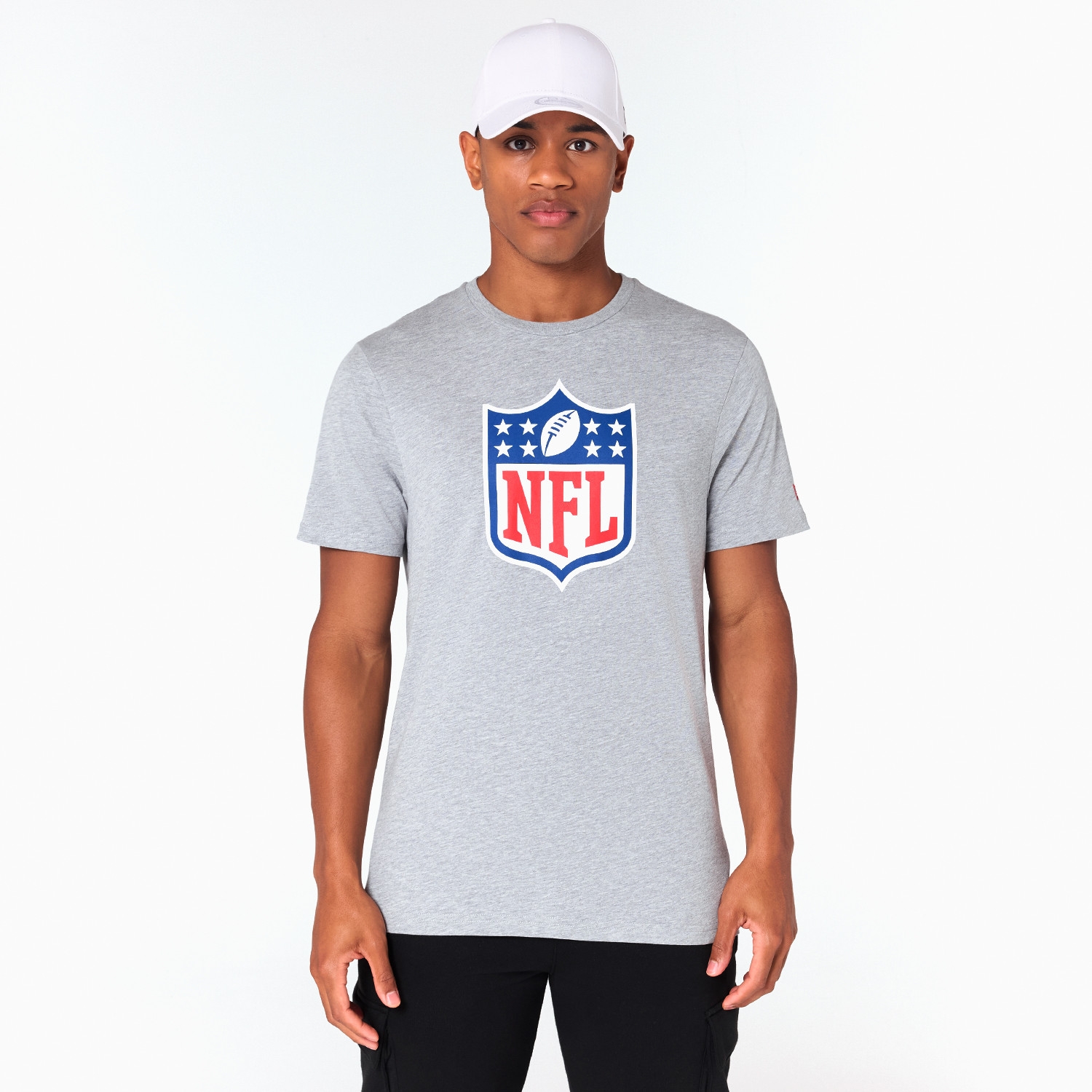 NFL Shield Team Logo New Era NFL T-Shirt Gray