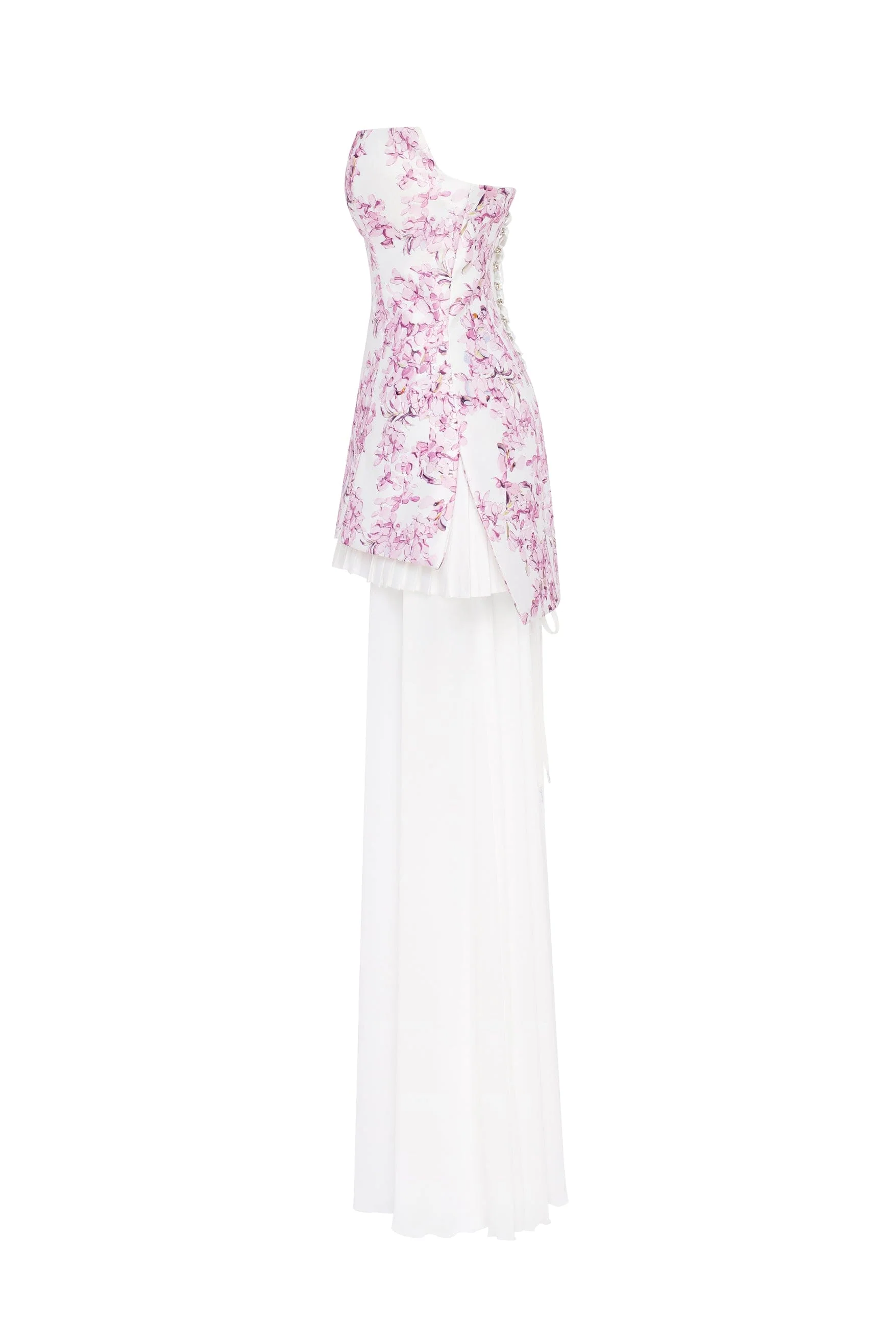 2-in-1 pink sakura mini with a detachable underskirt