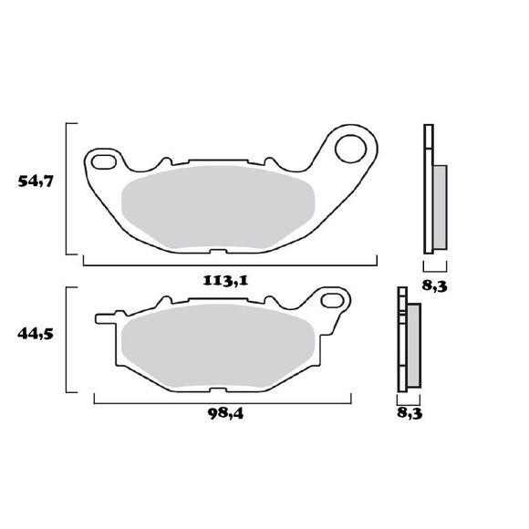 Plaquettes de freins Brembo Sinter Métal Fritté sport avantRef : 07YA52SR