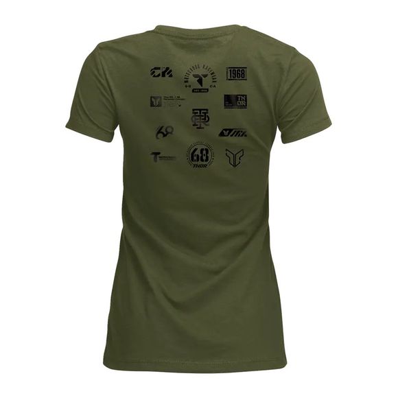 Thor PATCHED UP Short Sleeve T-shirt - WOMEN - Green / GreenRef: To3444