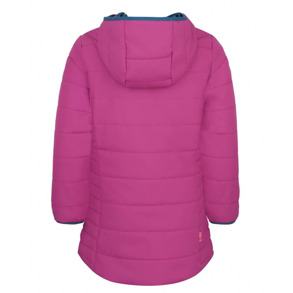 Trollkids Stavanger Coat Girls - Bright Berry/Madeira Blue