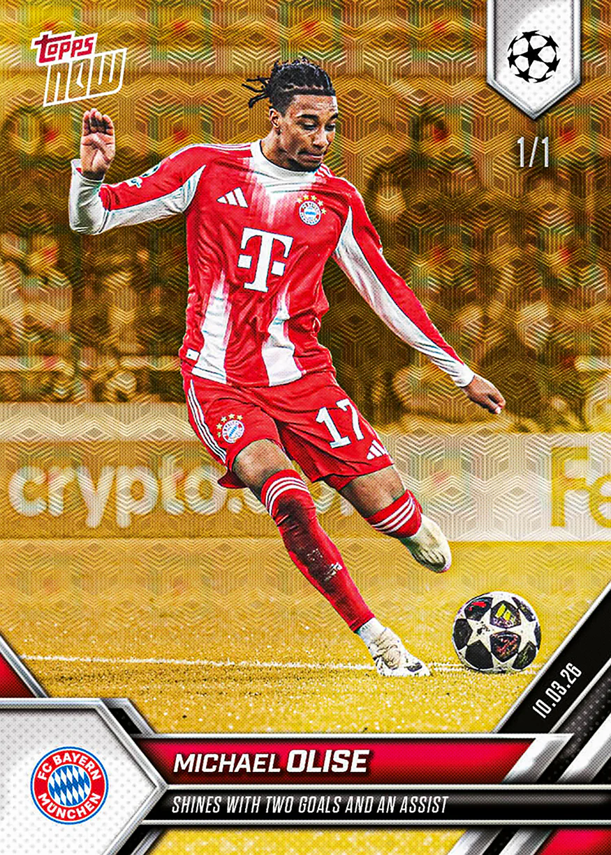 Michael Olise - 2025-26 UCL Topps NOW® - Card 102 - PR: 639