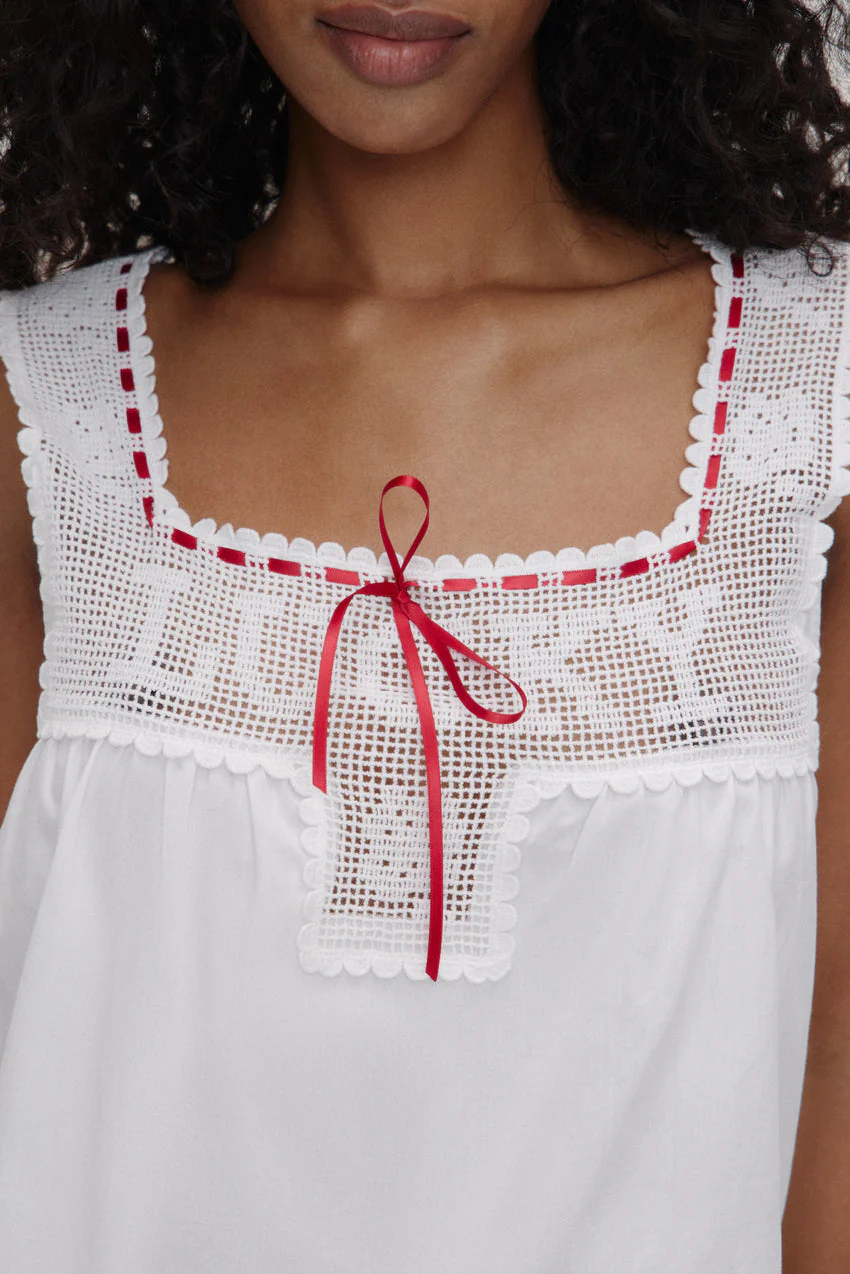 x BELLA HADID Heirloom Top - White