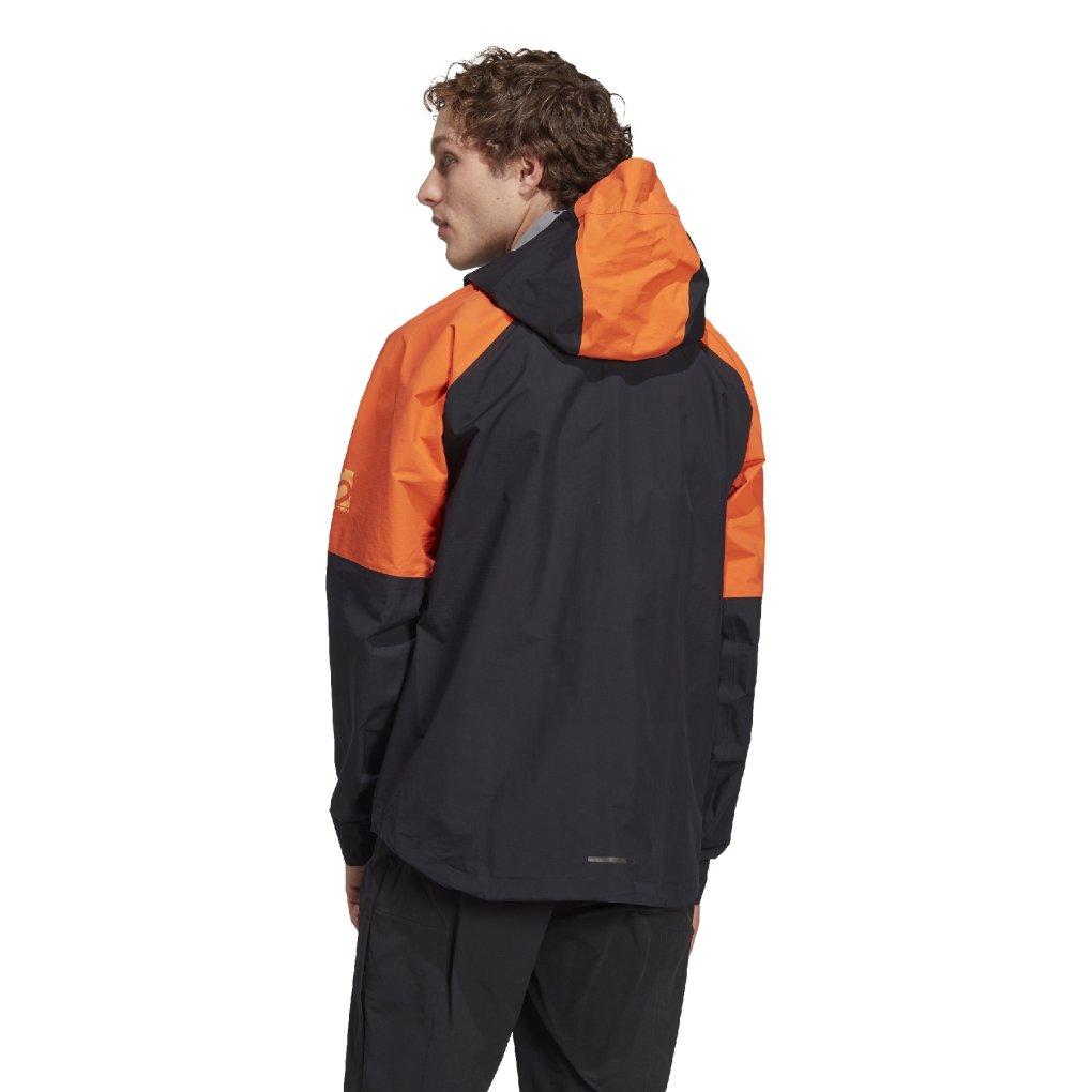 Five Ten All-Mountain Rain Jacket Men - Black / Semi Impact Orange
