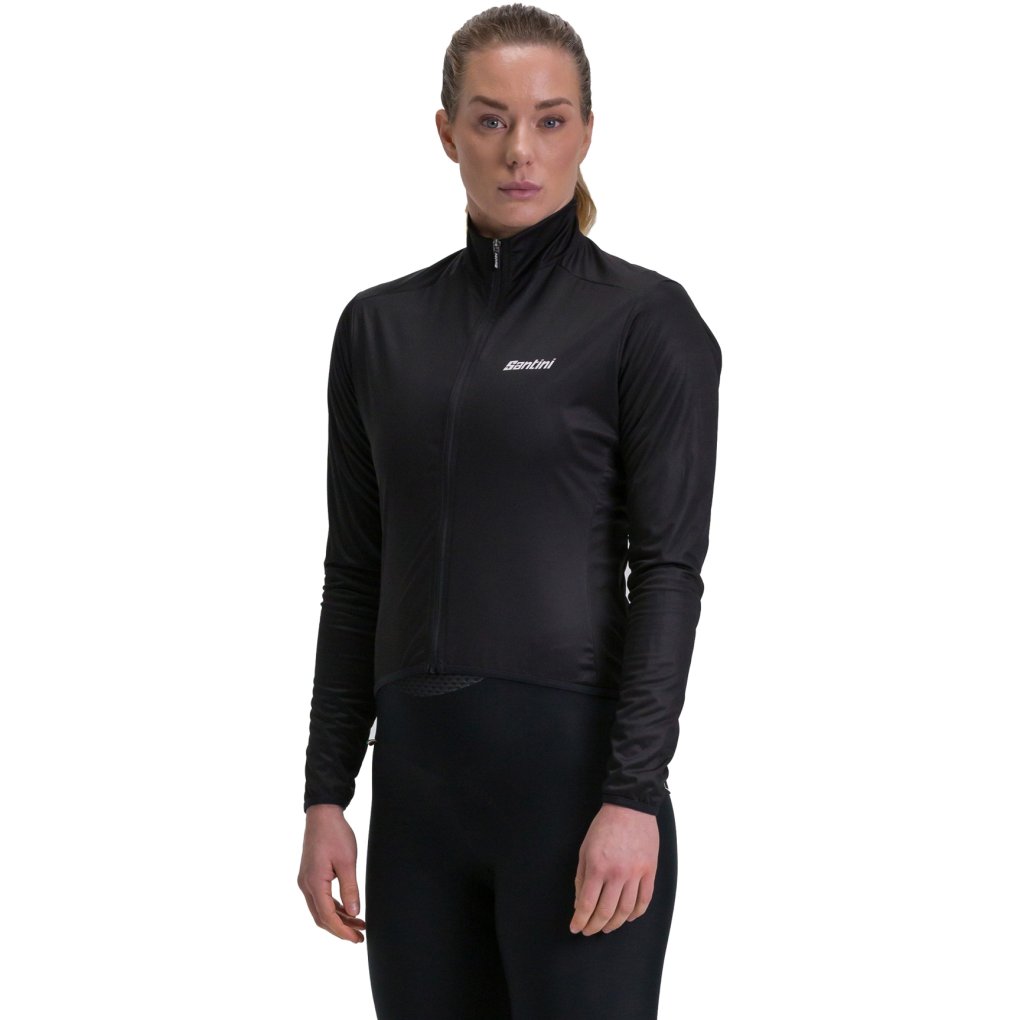 Santini Nebula Windproof Jacket Women SP332L75NEBUL - black NE