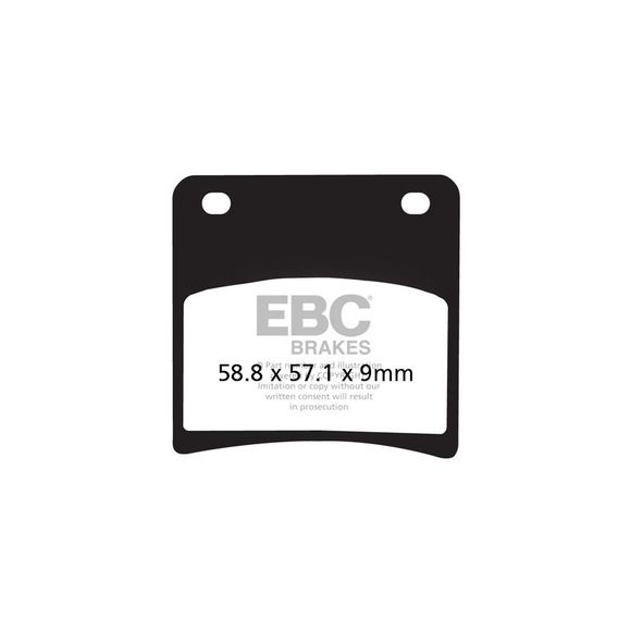 EBC Organic Front/Rear Brake Pads (Depending on Model)Ref: FA146