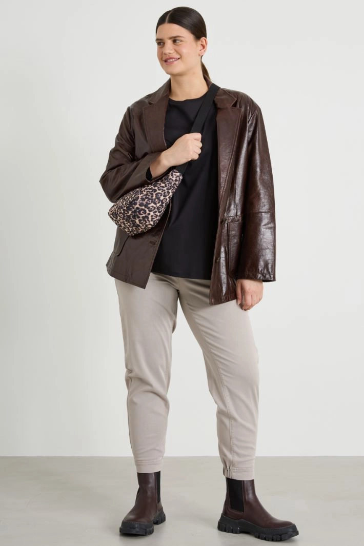 Cotton jersey T-shirt - BLACK