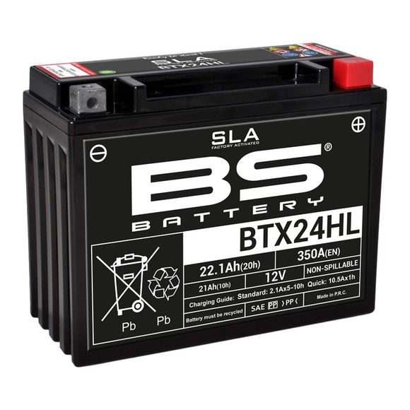 BS Battery sla ytx24hl/btx24hl/b50n18l-a3 farm acid type maintenance free/ready to useRef: BTX24HLSLA / 1080681