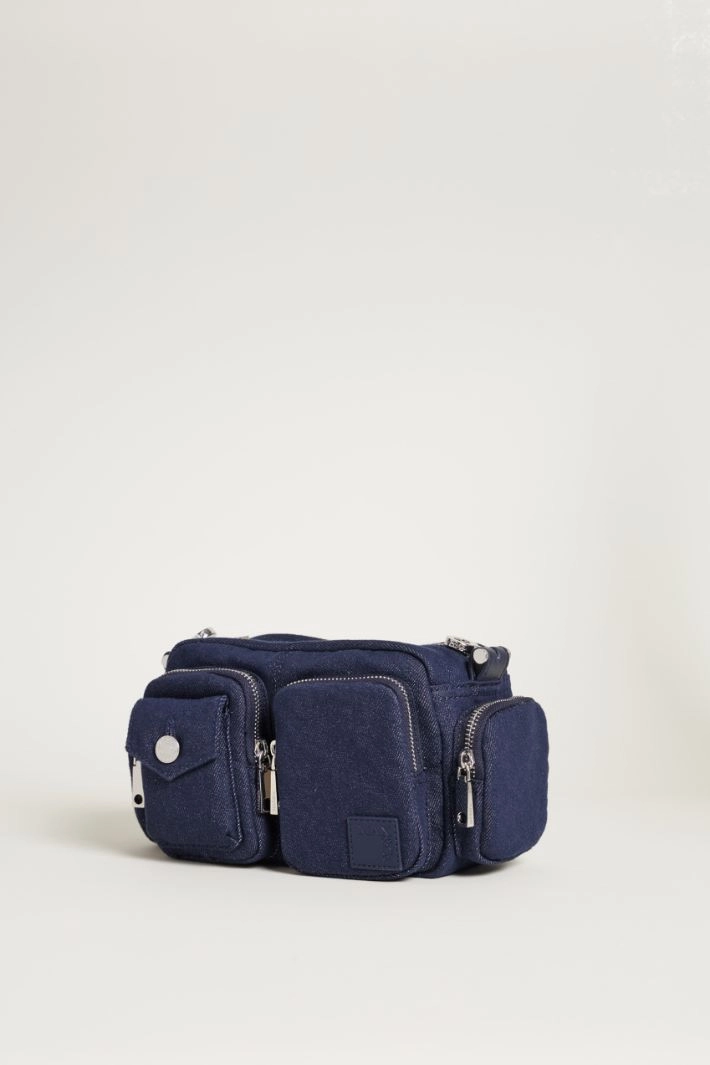 Denim camera bag - BLUE
