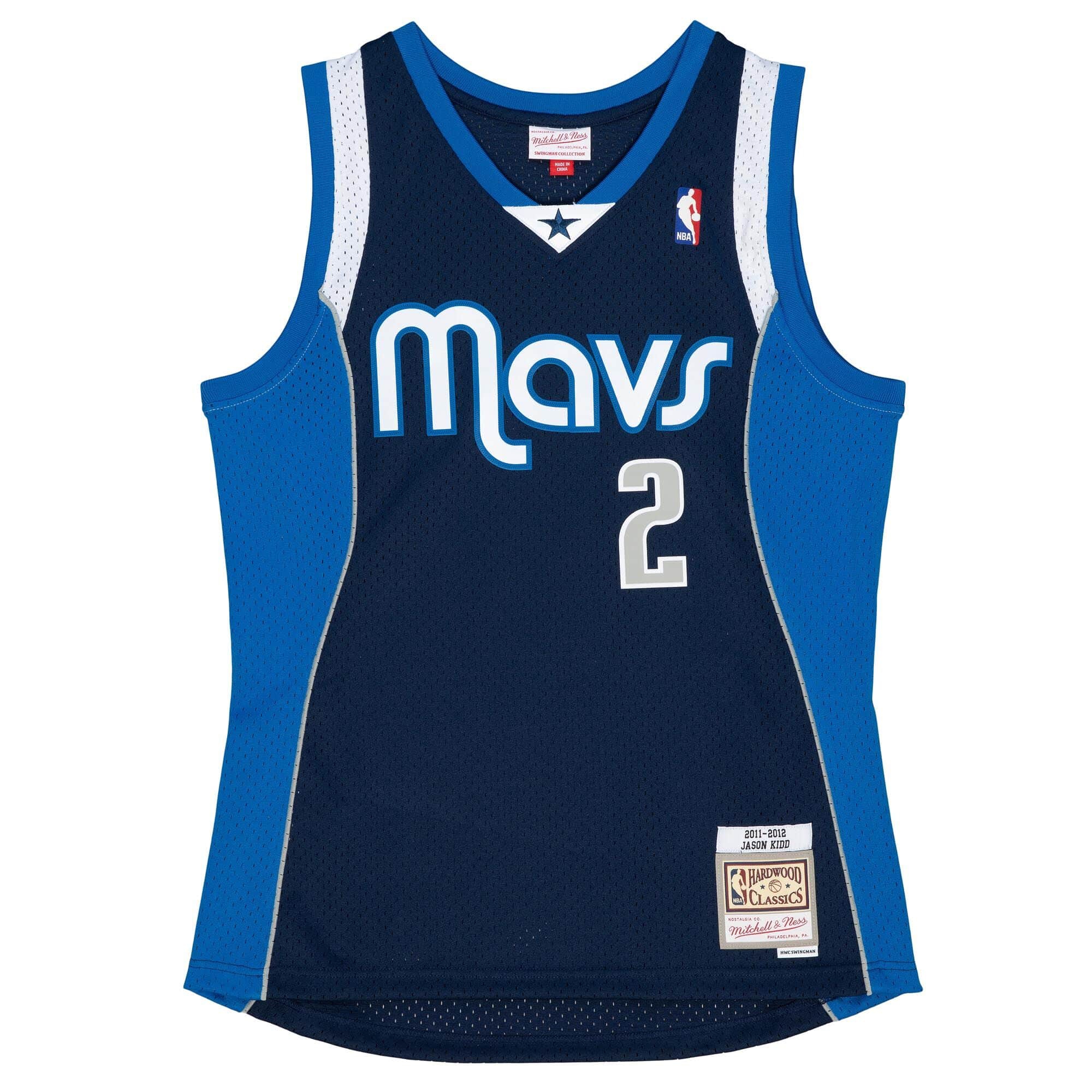 Jason Kidd #2 Dallas Mavericks 2011-12 Mitchell & Ness Swingman NBA Jersey Navy